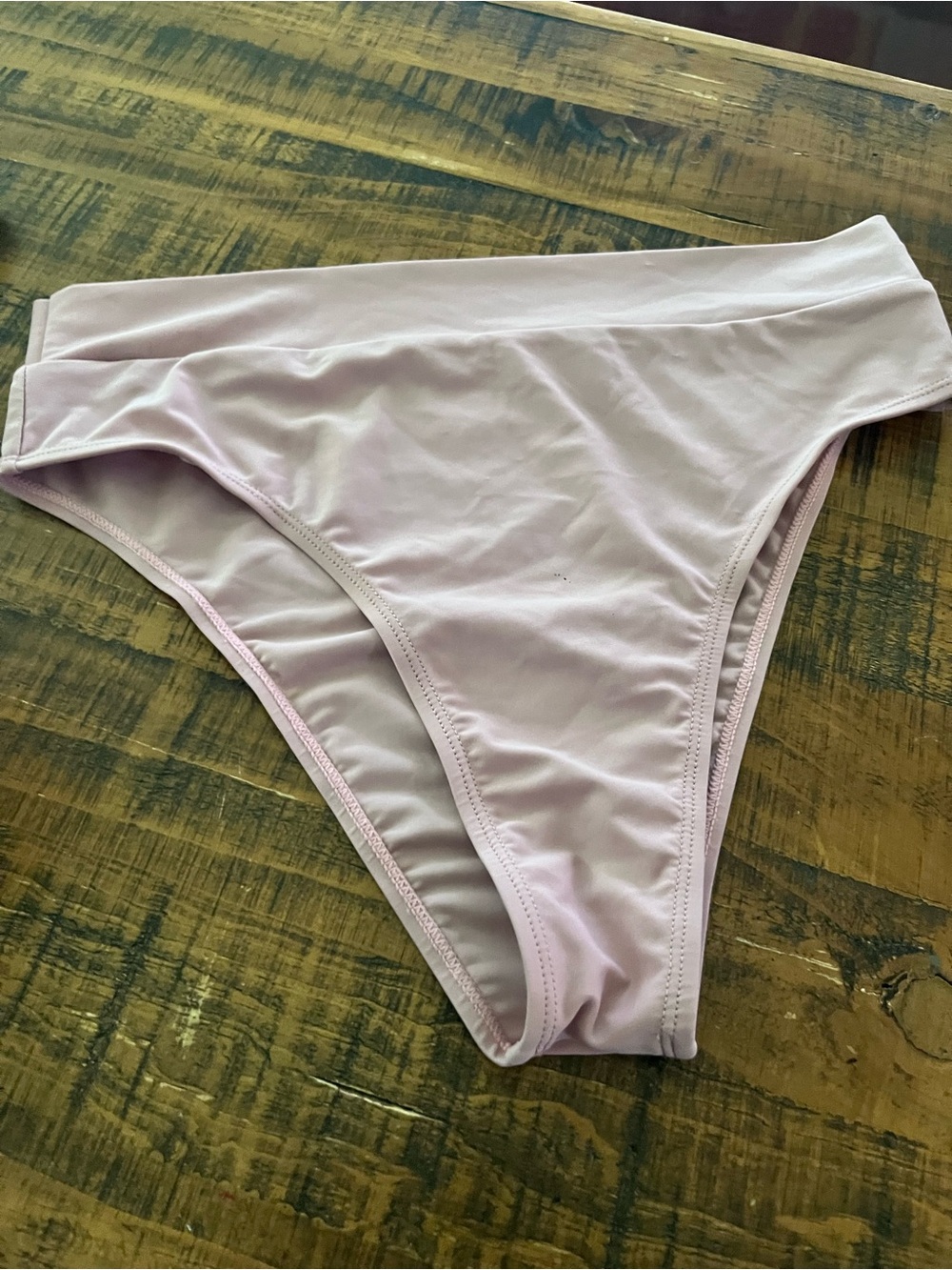 Women’s High Rise Bikini Bottom - Light Pink
